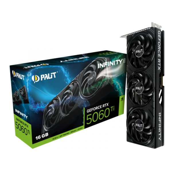 Palit Videókártya NVIDIA RTX 5060Ti Infinity 3 16GB GDDR7 (NE7506T019T1-GB2061S)